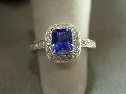 EmeraldCutSapphireandDiamondRing